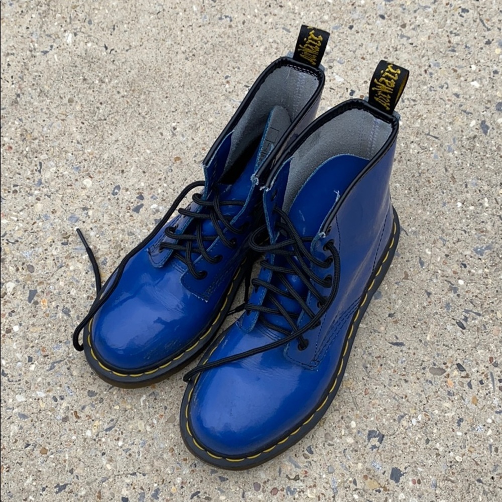 Dr. Marten blue boots